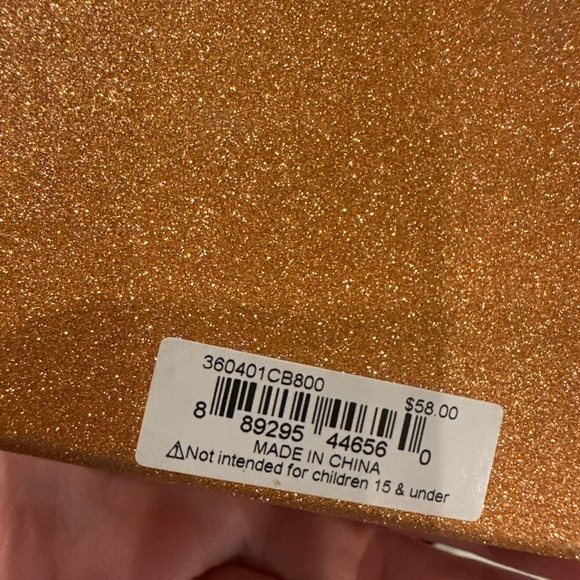 Betsey Johnson Pumpkin Pendant Necklace Halloween Glitter Jack O Lantern - Picture 3 of 4